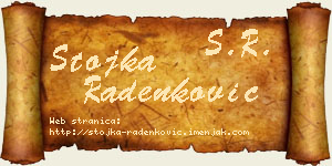Stojka Radenković vizit kartica
